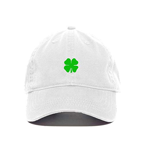 4 Leaf Clover Shamrock Baseball Cap Embroidered Cotton Adjustable Dad Hat - Picture 19 of 19