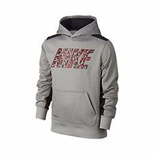 Флисовый пуловер Nike Boys KO 3.0 Therma Fit Серо-красный 729829 063 