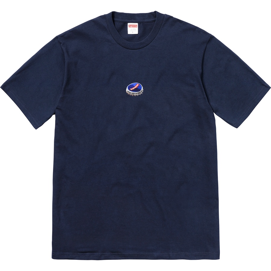 Supreme Bottle Cap Tee Black Navy F/W 18