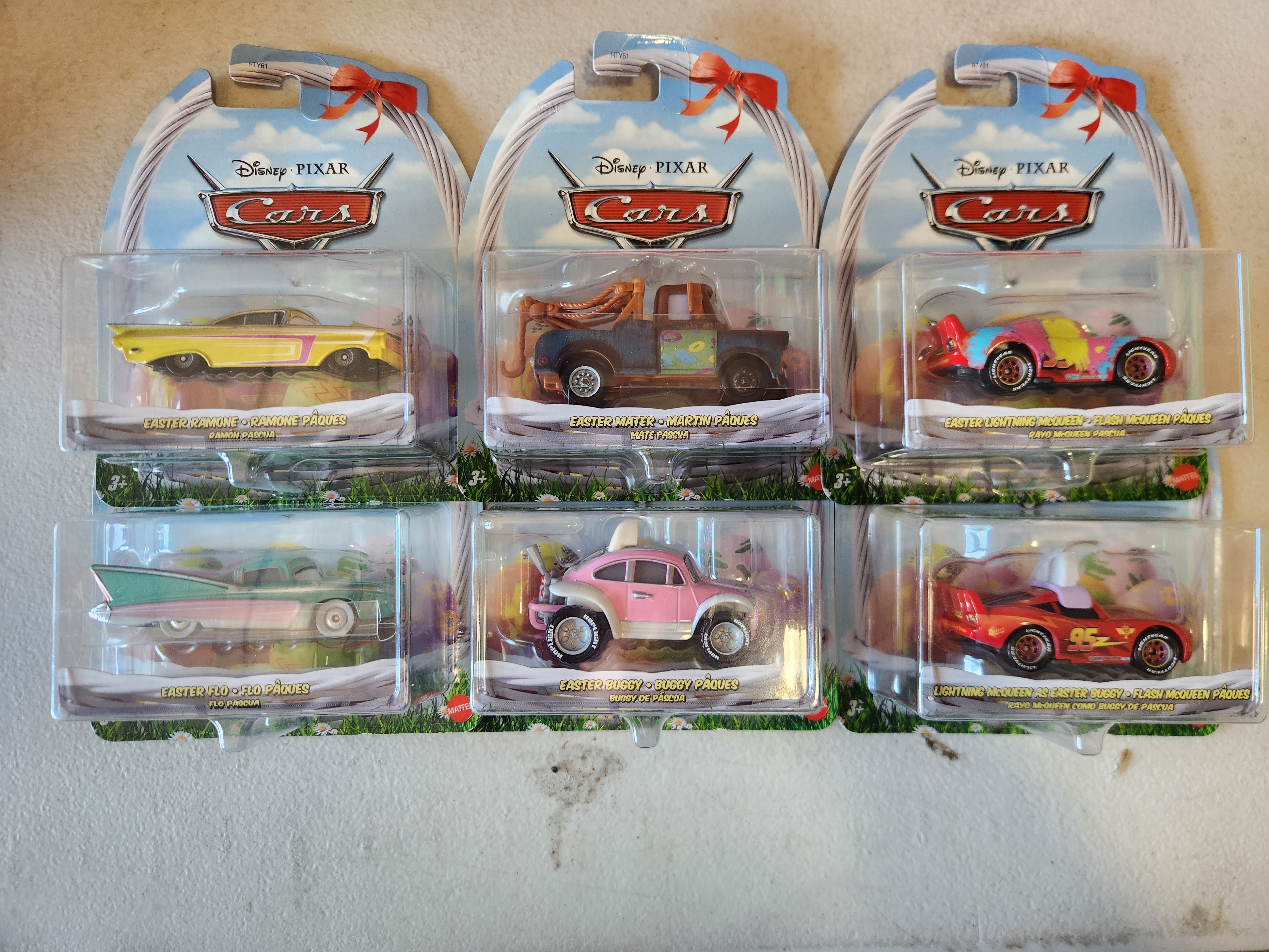 Brand New Mattel Disney Pixar 2026 Easter Cars Set