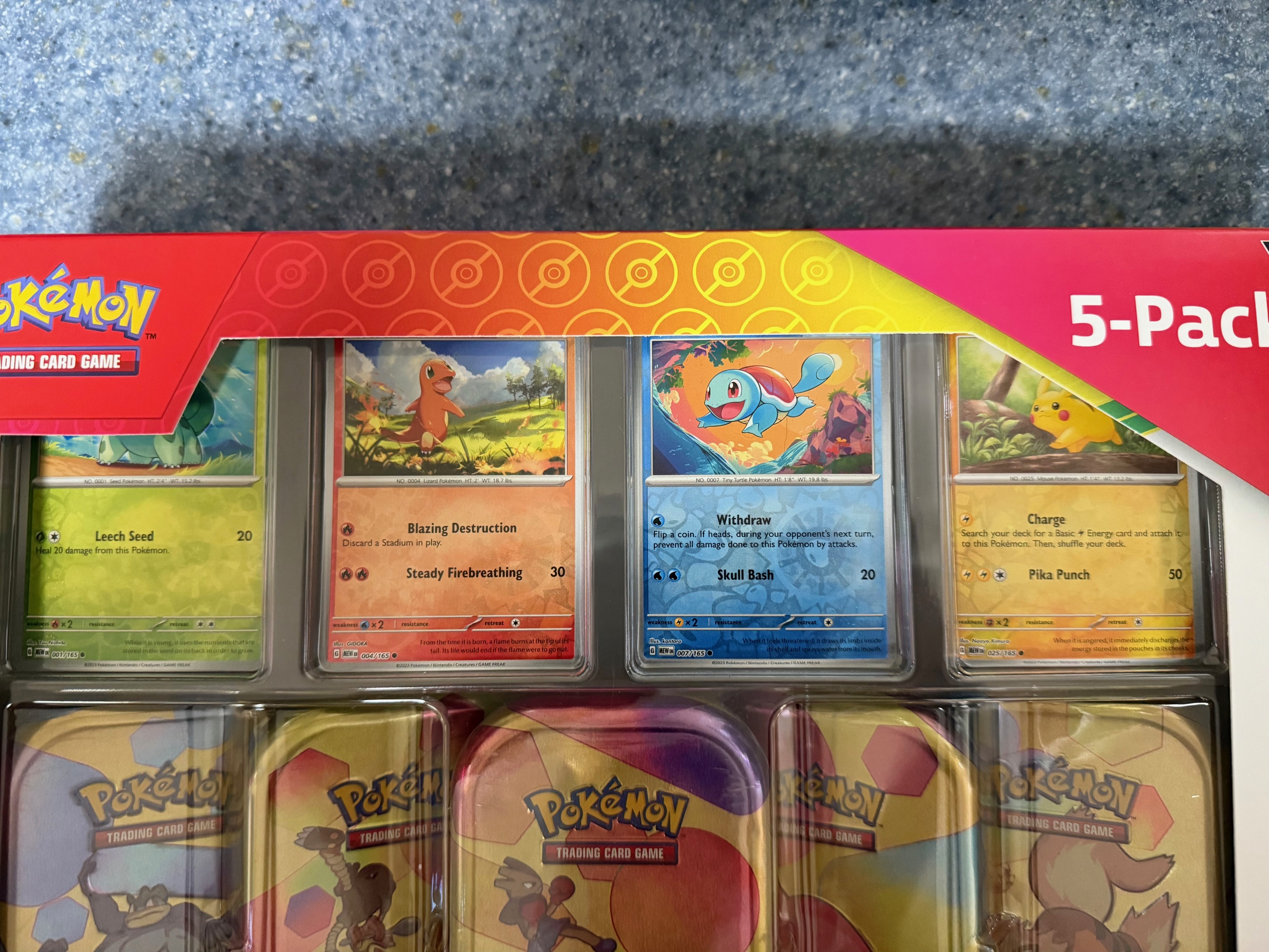 Pokemon TCG: Scarlet Violet 151 Costco 5 Tin Collection SV3.5 | eBay