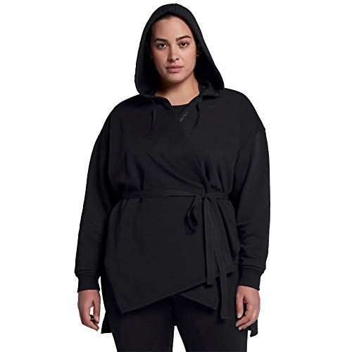 Nike Womens Dri Fit Training Hoodie (Plus Sizes) Black AA9710 010 - Picture 4 of 4