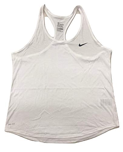 Nike Womens Dri-Fit Racerback Tank Белый AH1046-100 