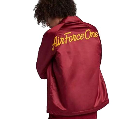 Спортивная куртка Nike AF1 из атласа темно-бордового цвета AH8515 677 7190₽