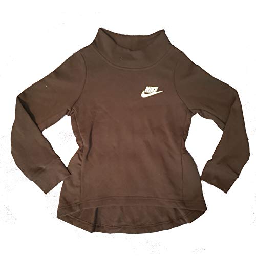 Nike Girl's Sportswear Ruffle Back Sweatshirt Black CJ4409-010 - Picture 4 of 5
