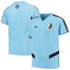 Тренировочная майка Adidas MLS FC Minnesota S/S Светло-голубая/черная DP4740 