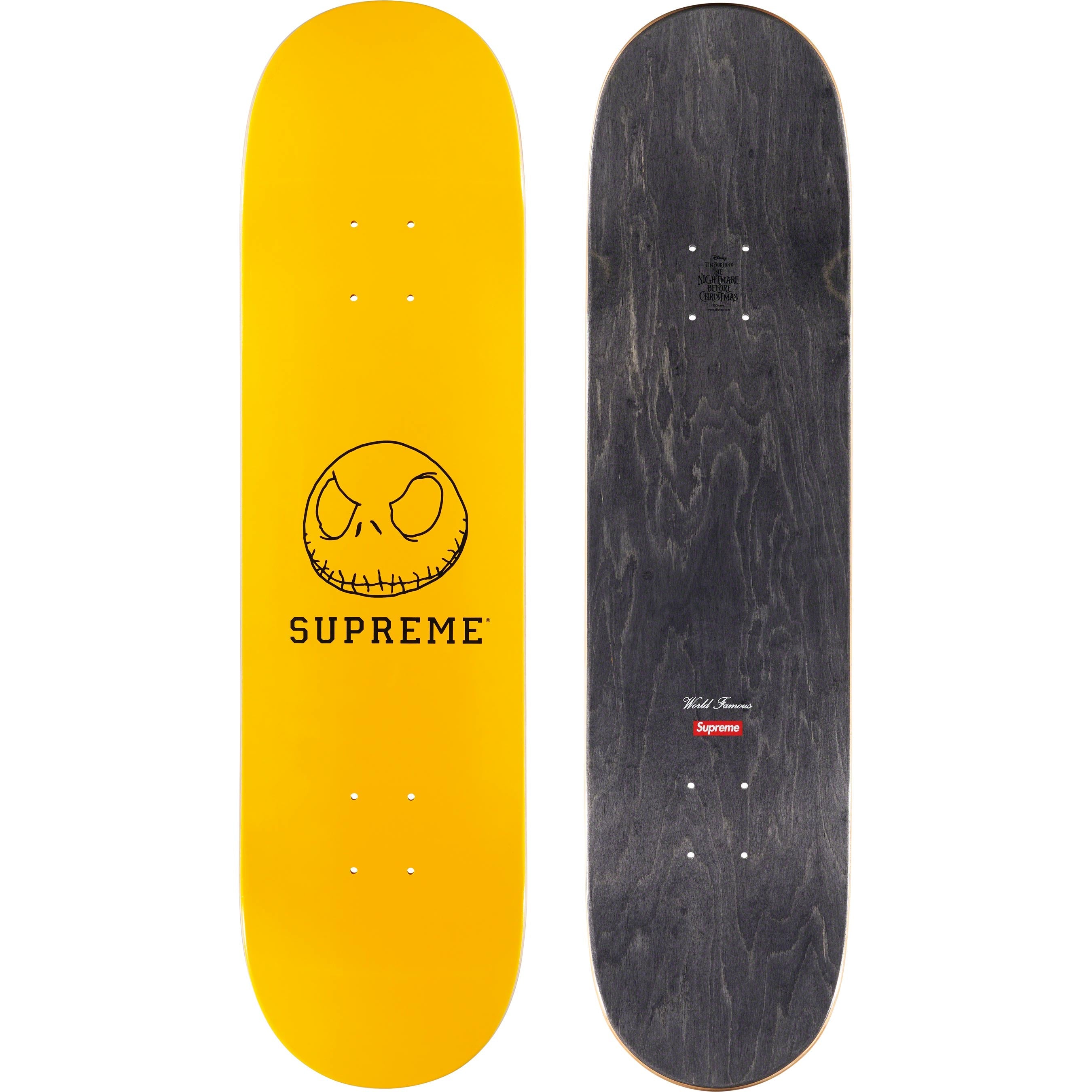 Supreme Skeleton Skateboard Deck Black Purple Mustard F/W 23 | eBay
