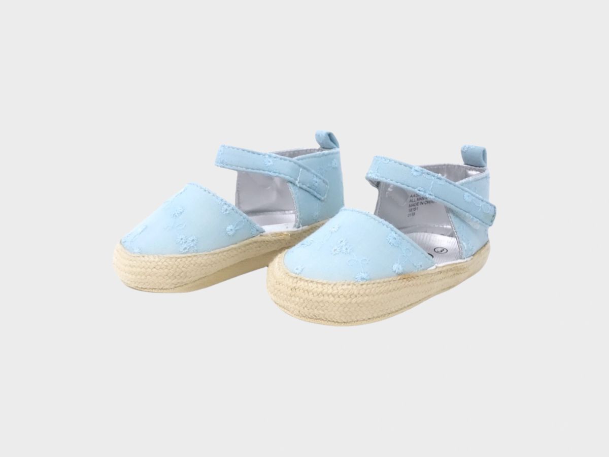 Baby Girl Canvas Sole Anti-Slip Bow Infant First Walker Shoes - Picture 7 of 8