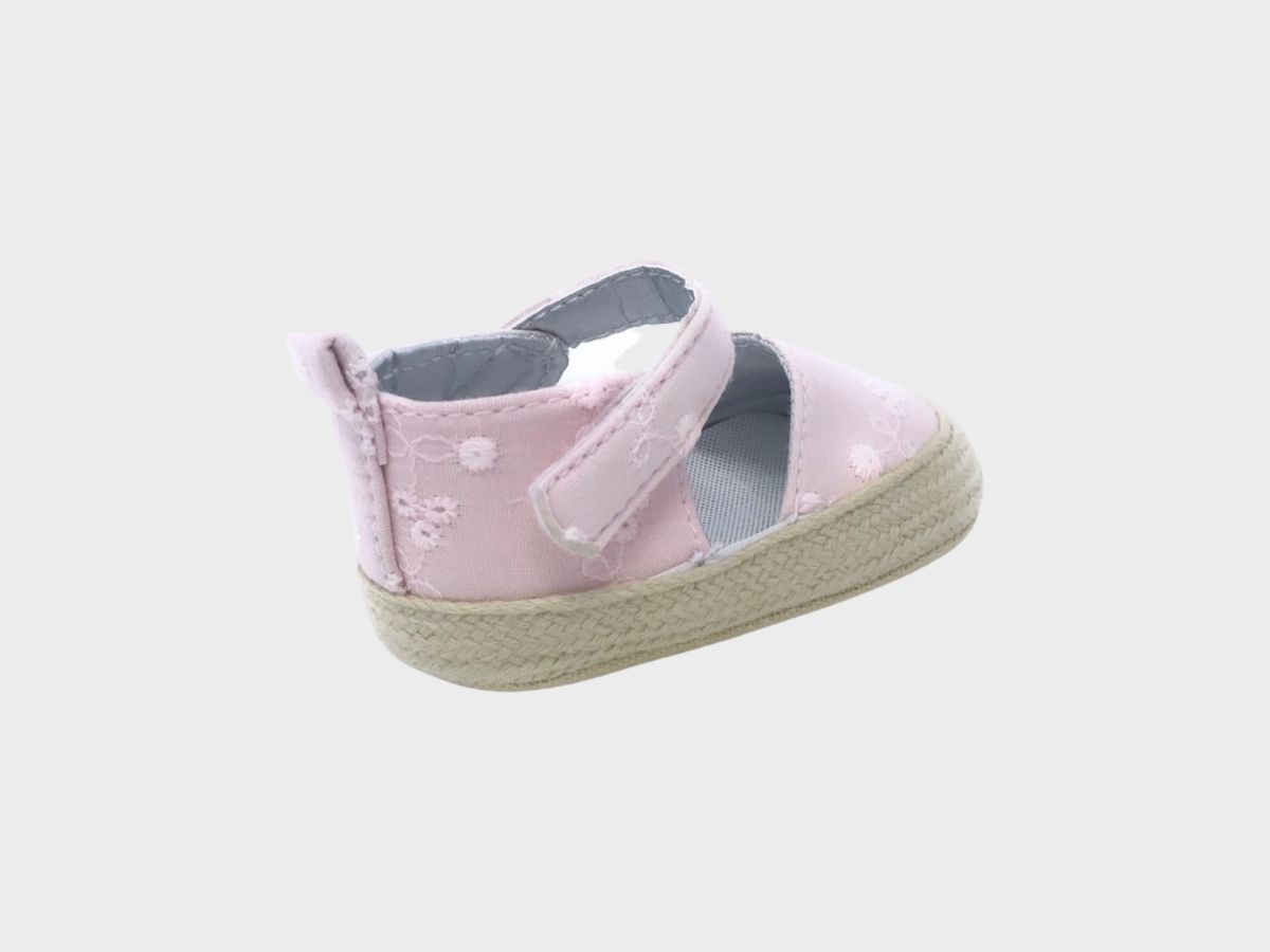 Baby Girl Canvas Sole Anti-Slip Bow Infant First Walker Shoes - Picture 8 of 8