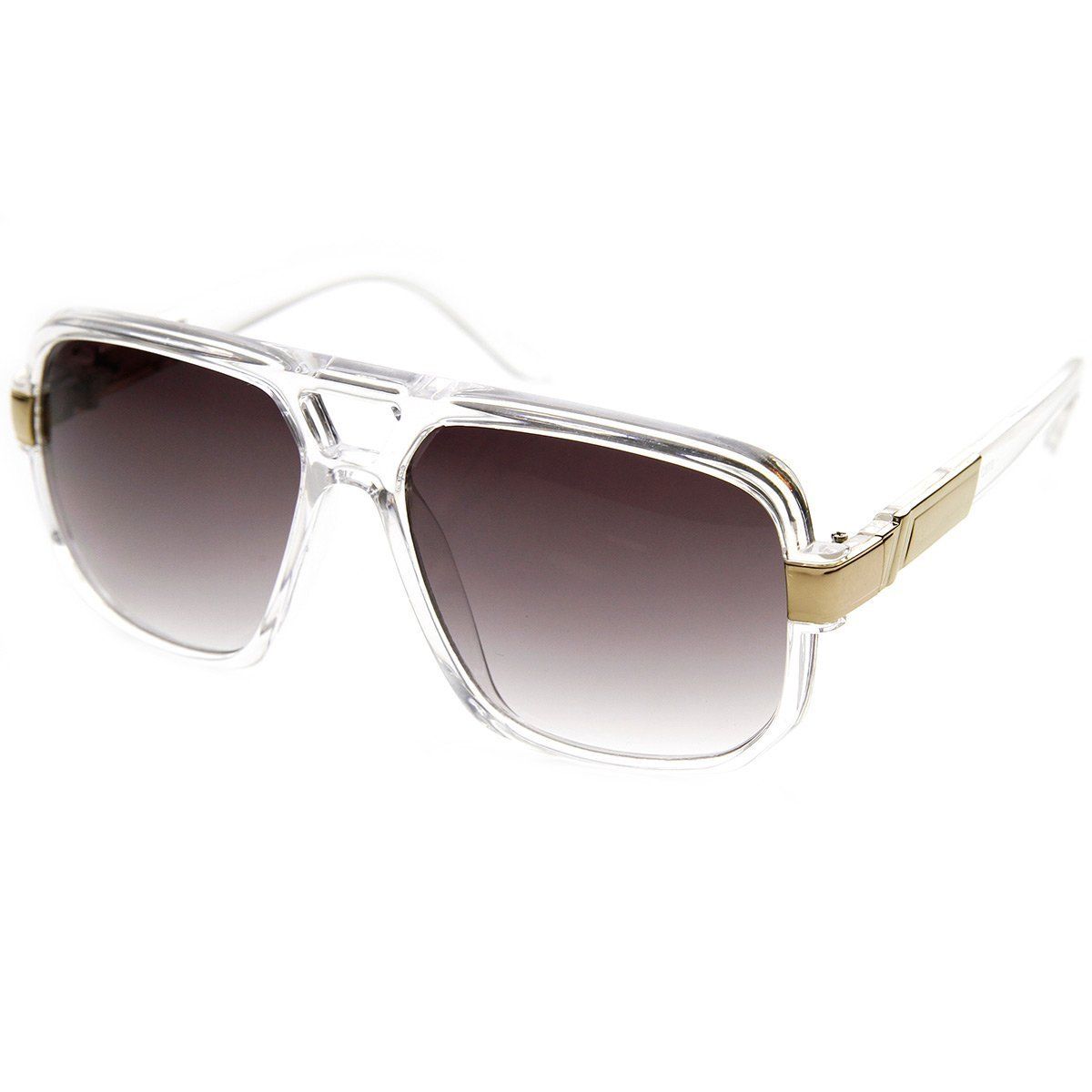 GAZELLE SQUARE SPORT AVIATOR SUNGLASSES OVERSIZED RUN DMC HIP HOP RETRO DESIGNER - Picture 5 of 16