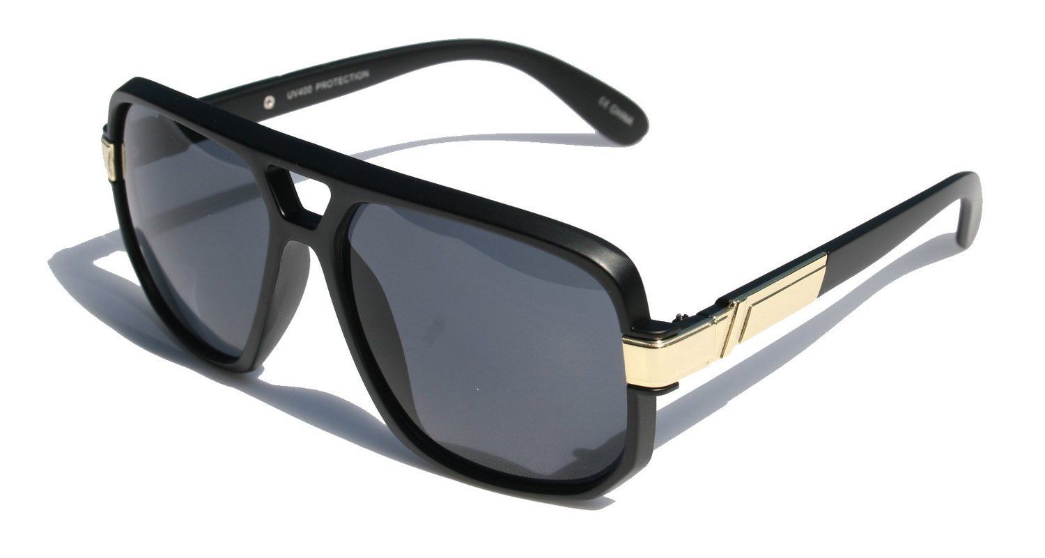 GAZELLE SQUARE SPORT AVIATOR SUNGLASSES OVERSIZED RUN DMC HIP HOP RETRO DESIGNER - Picture 7 of 16