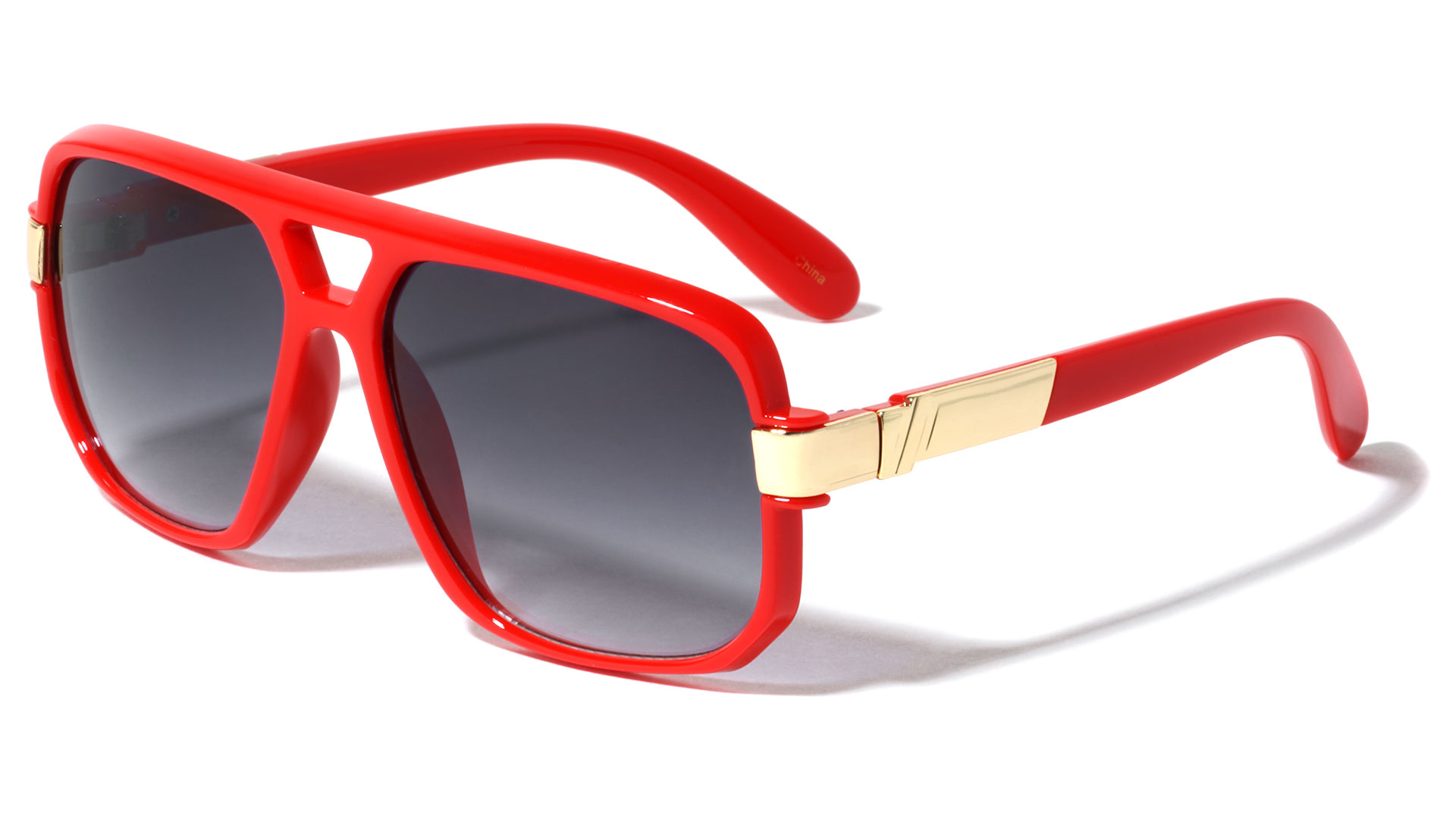 GAZELLE SQUARE SPORT AVIATOR SUNGLASSES OVERSIZED RUN DMC HIP HOP RETRO DESIGNER - Picture 13 of 16
