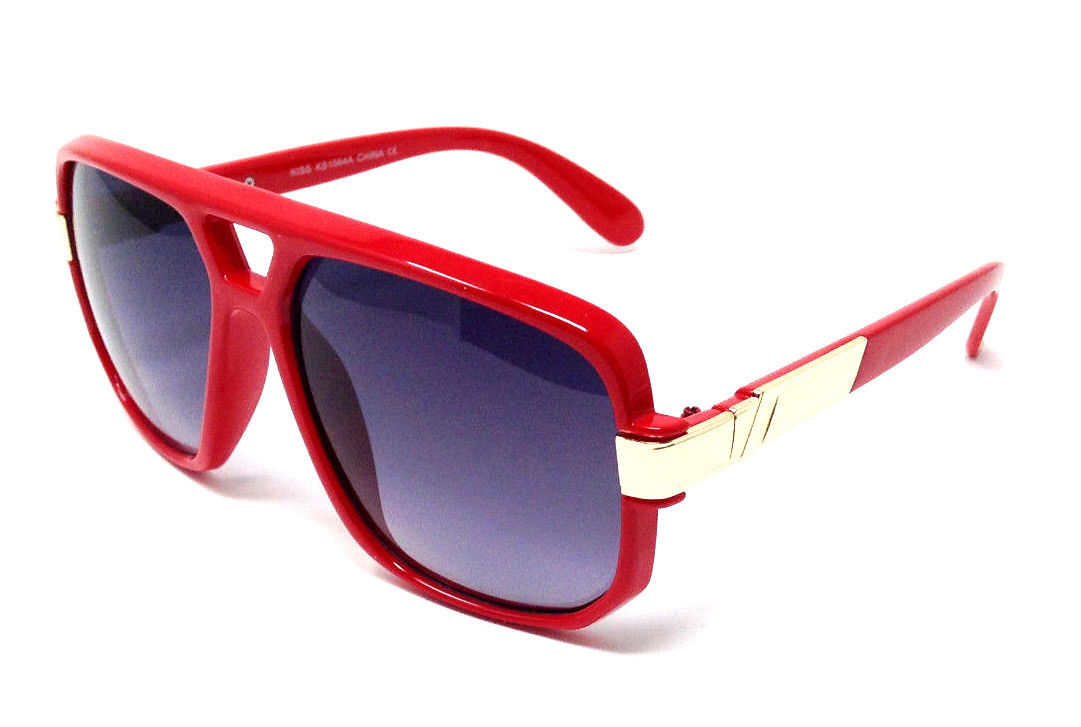GAZELLE SQUARE SPORT AVIATOR SUNGLASSES OVERSIZED RUN DMC HIP HOP RETRO DESIGNER - Picture 14 of 16