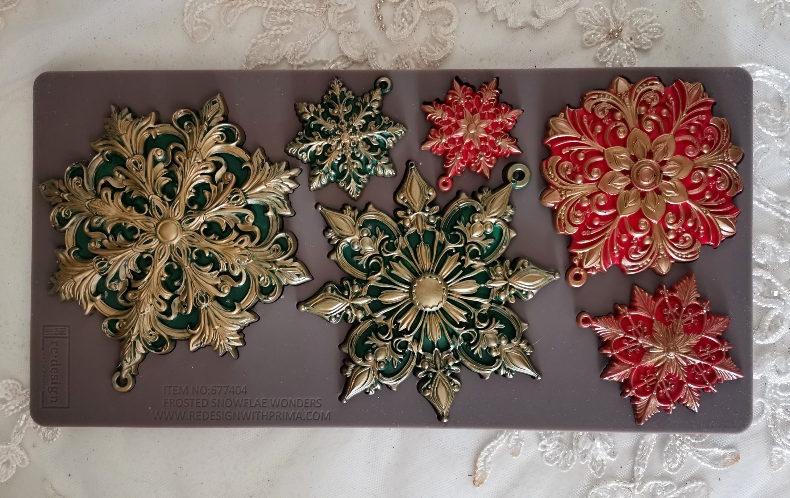Frosted Snowflake | Silicone Décor Mould | Redesign with Prima - Picture 2 of 6