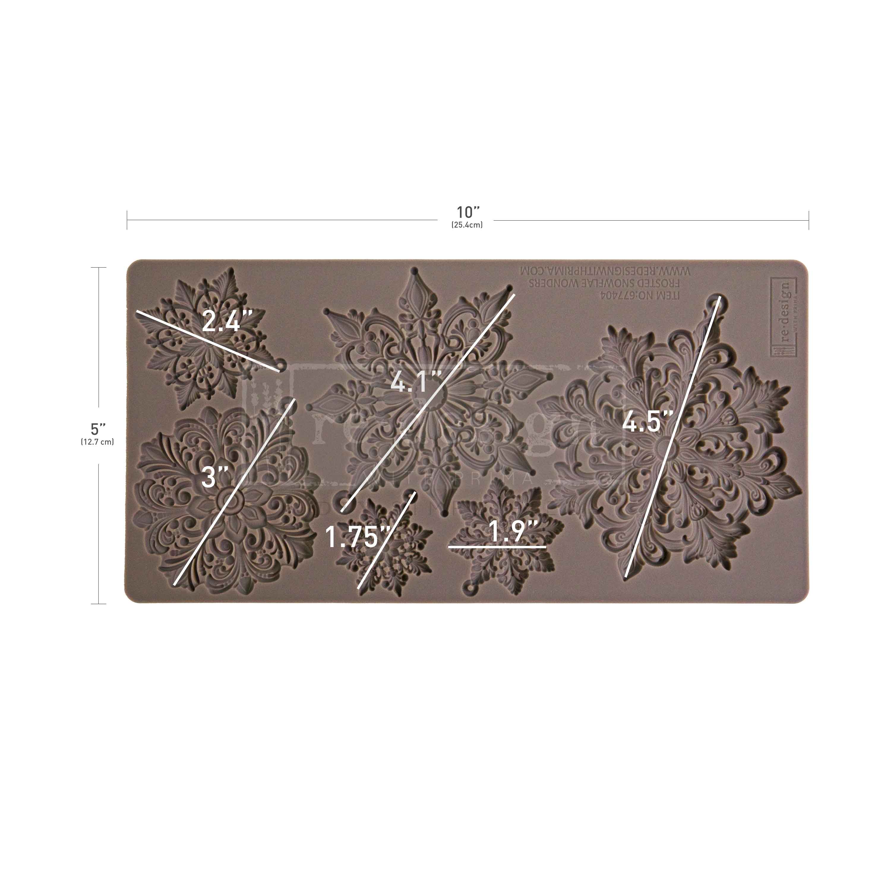 Frosted Snowflake | Silicone Décor Mould | Redesign with Prima - Picture 6 of 6