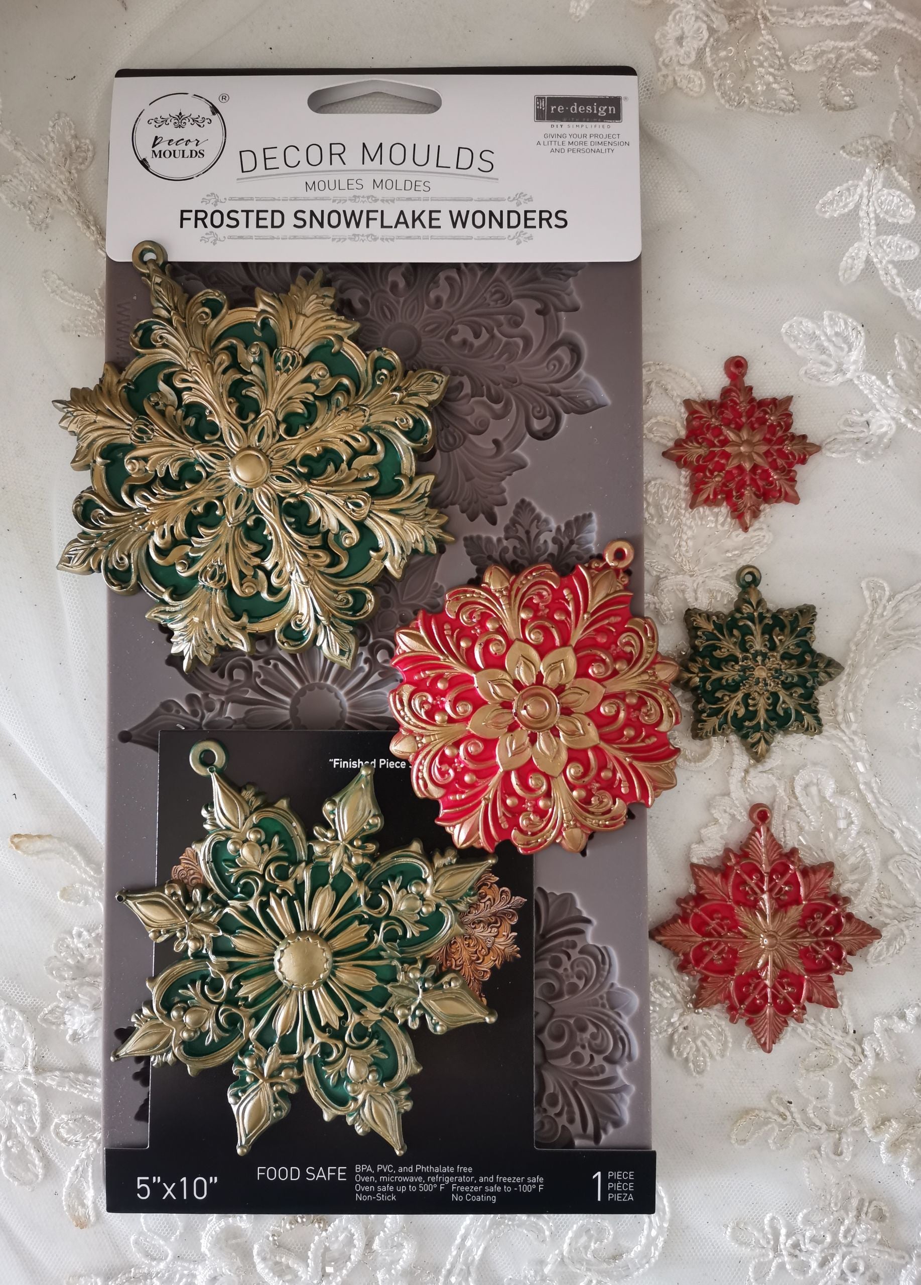 Frosted Snowflake | Silicone Décor Mould | Redesign with Prima - Picture 3 of 6
