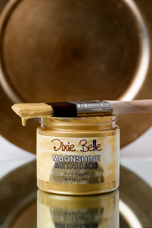 Gold Digger | Moonshine Metallics | Dixie Belle Paint | Metallic Paint
