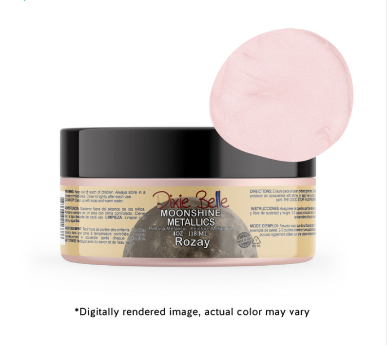 Rozay | Moonshine Metallics | Dixie Belle Paint | Metallic Paint | Pink