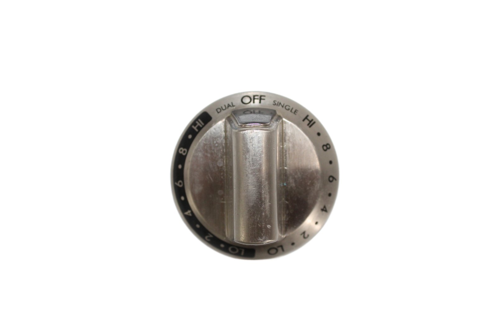 3163564 KIP 5Z17 Kenmore Stainless/Chrome Range Duel Burner Knob OEM
