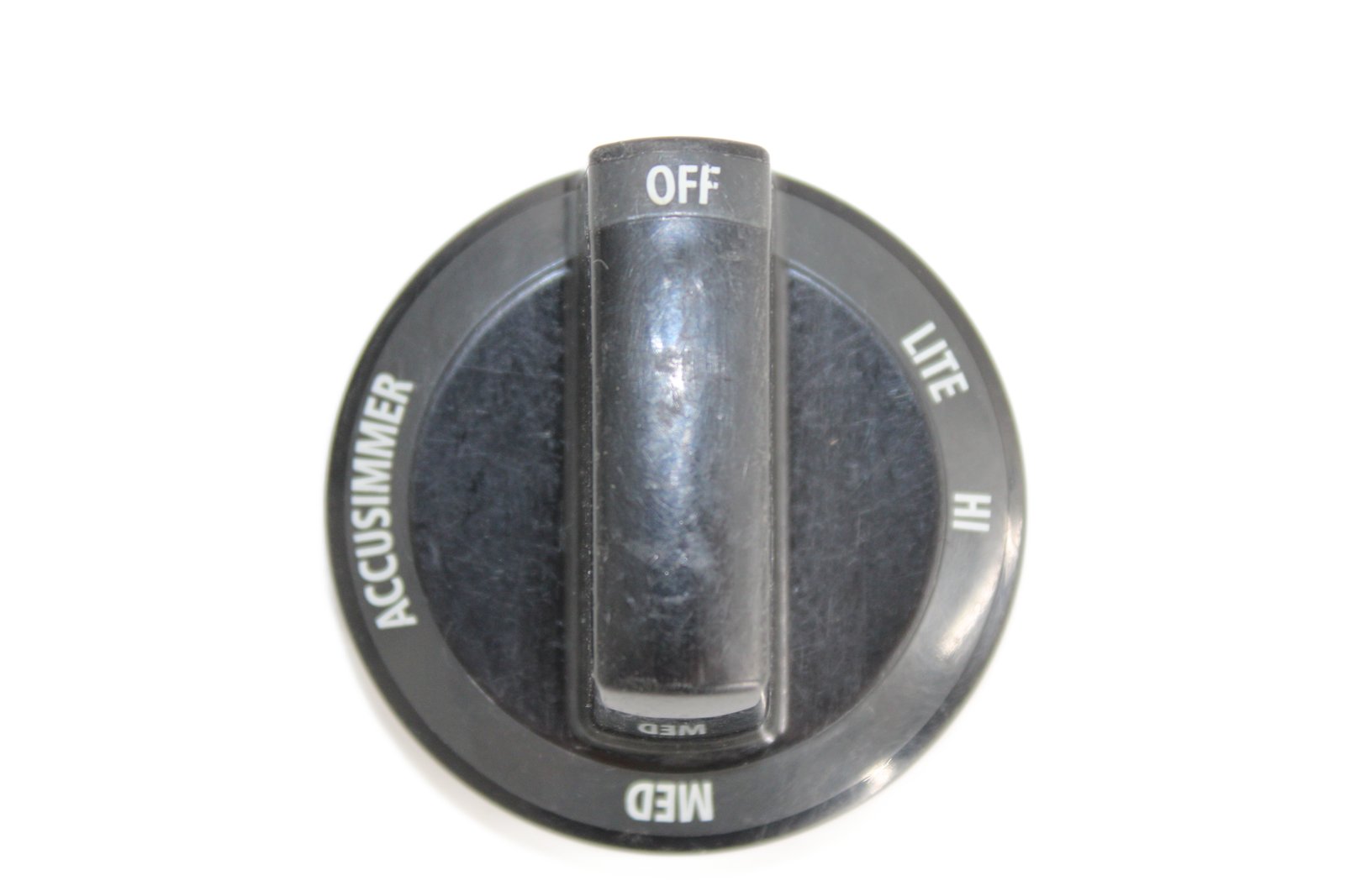 7733P526-60 KI 6U77 Whirlpool Black Gas Range Burner Knob With Accusimmer