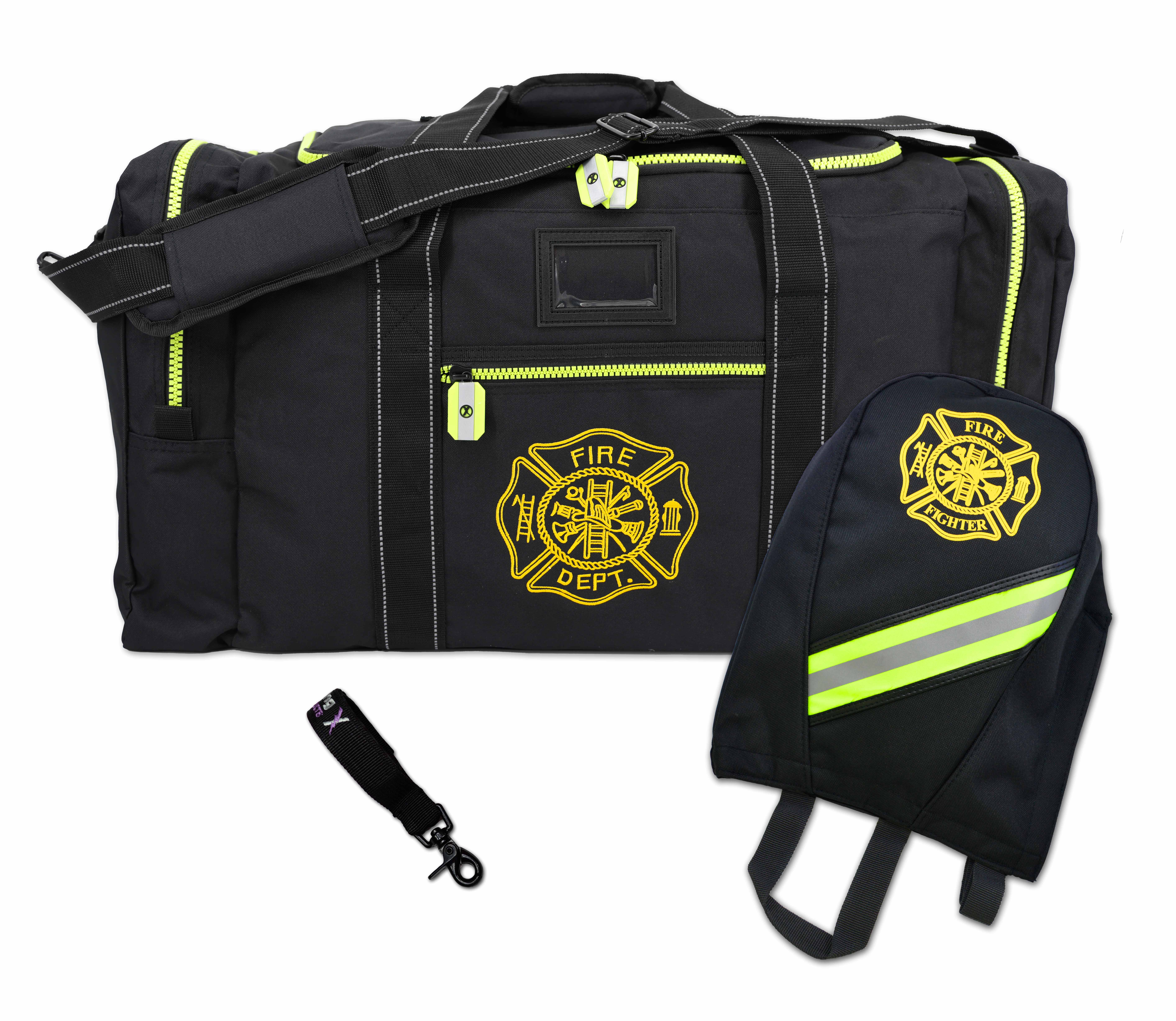 Lightning X Firefighter Turnout Gear Package | Gear Bag, Mask Bag & Glove Strap