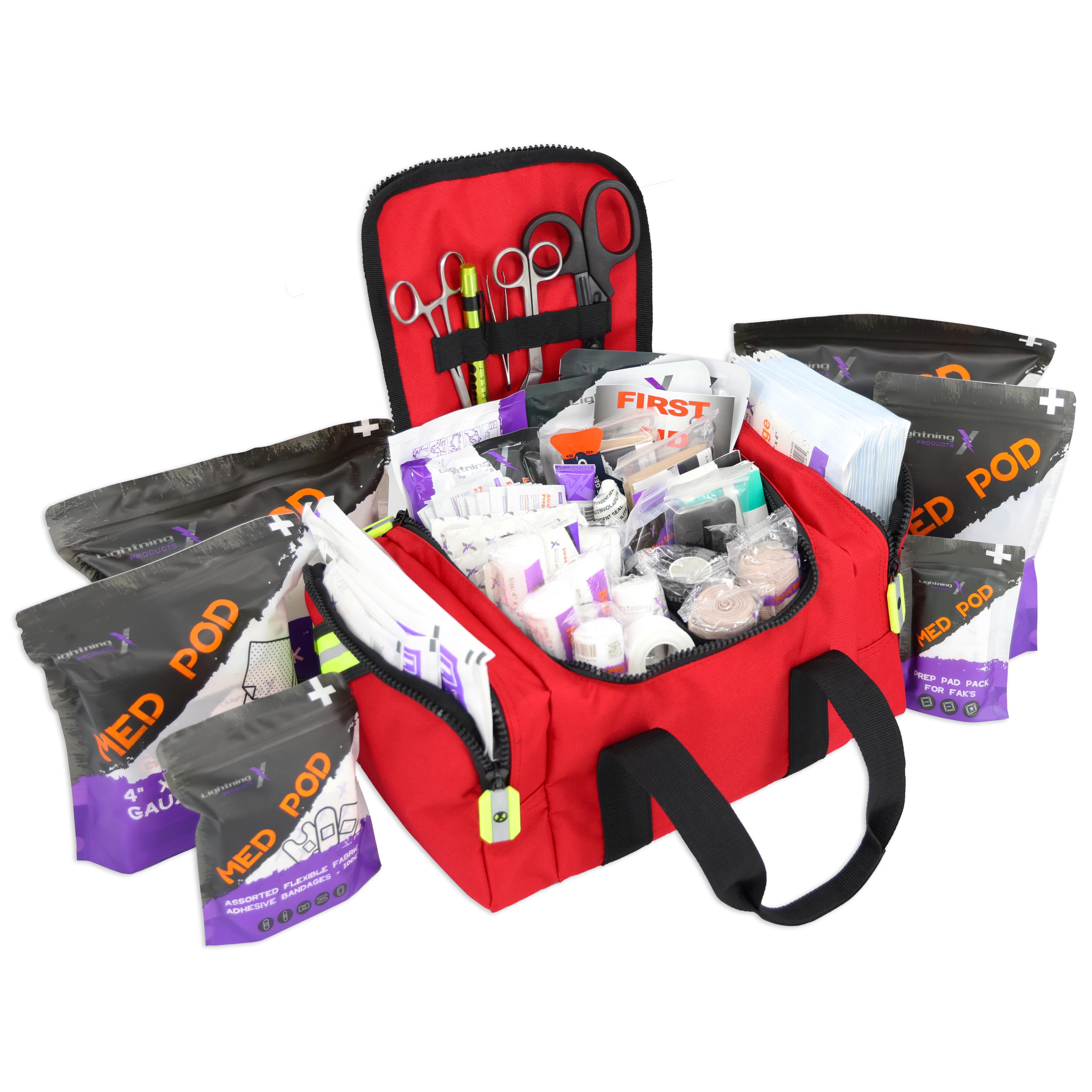 Lightning X Value Compact Medic EMS/EMT Stocked Trauma Bag w/Standard Fill Kit A