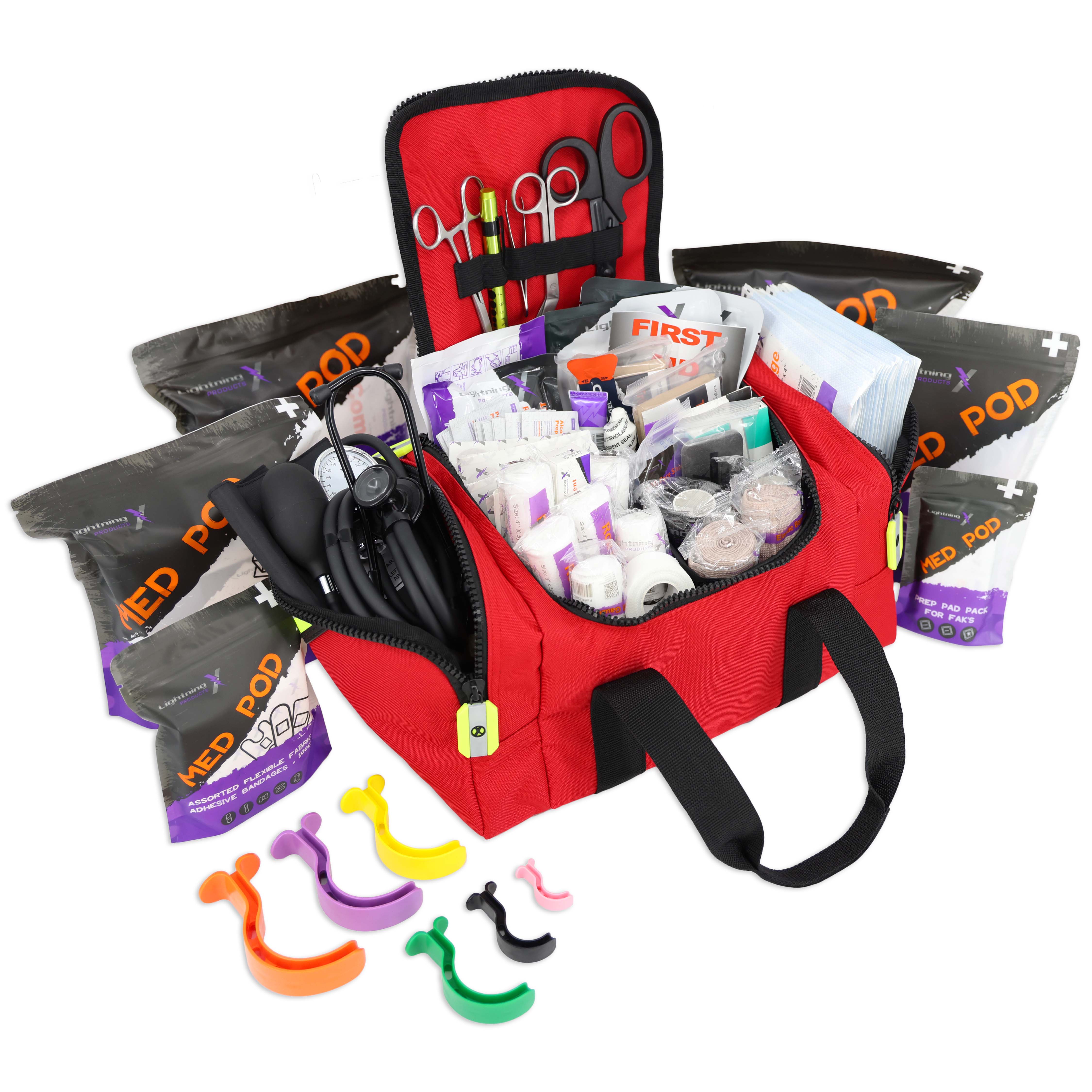 Lightning X Value Compact Medic EMS/EMT Stocked Trauma Bag w/Standard Fill Kit A
