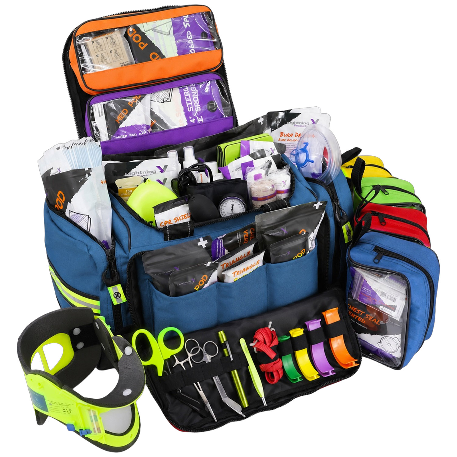 Lightning X Modular Intermediate EMT/EMS Medic Trauma Bag w/ Advanced Fill Kit C