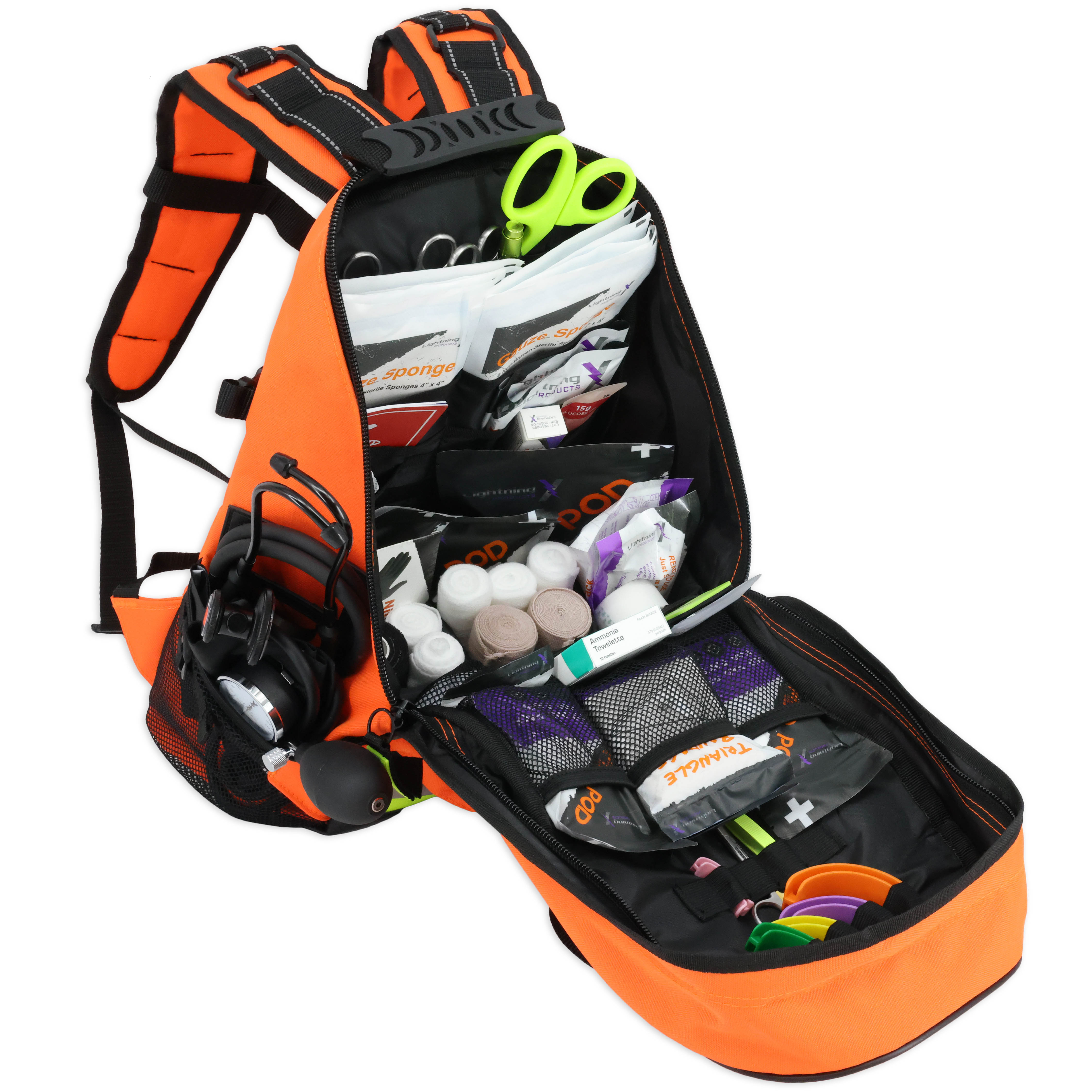 Lightning X EMT/EMS Special Event BLS First Aid Backpack w/ Standard Fill Kit B