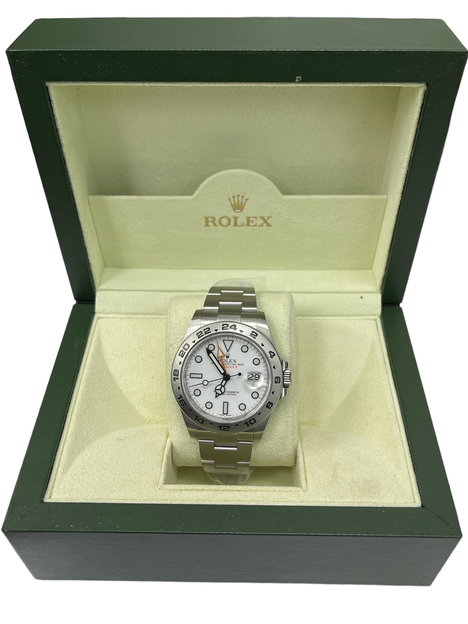 Rolex Explorer II White Dial 42mm Complete Set 216570 | eBay