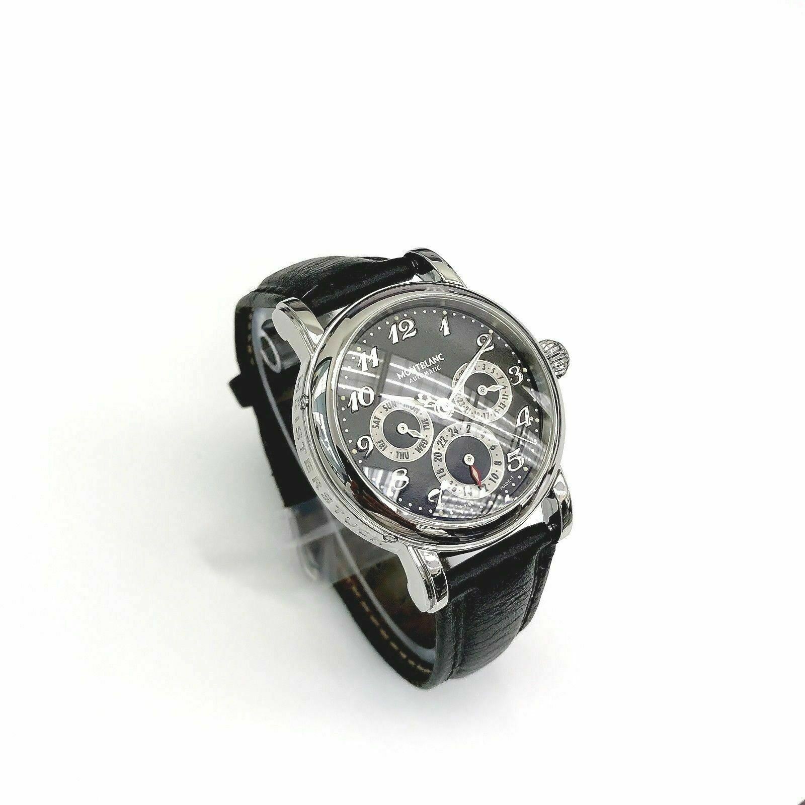 Montblanc Meisterstück Dual Time GMT Full Calendar Stainless Steel