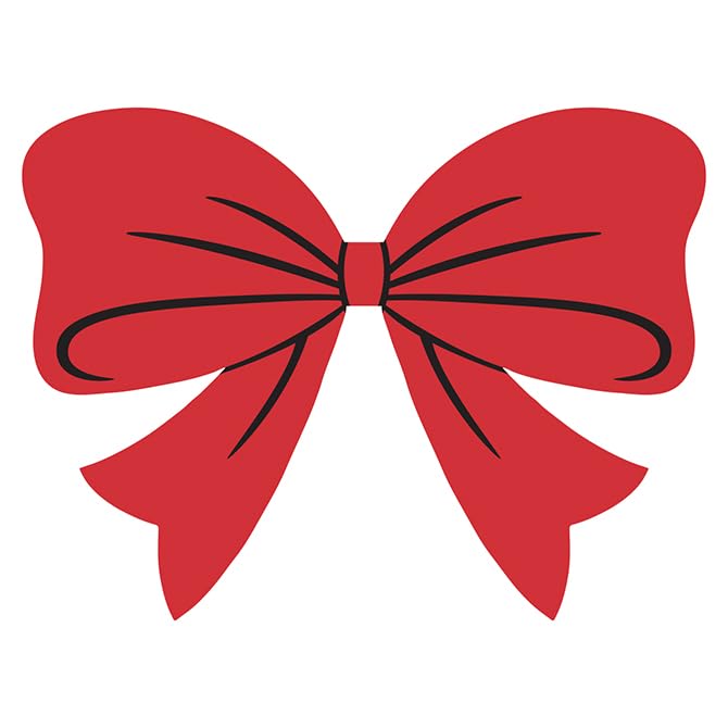 Holiday Bow Window Stickers – 14&Prime;x10-5/8&Prime; Vinyl Car Dealer Windshield Stickers