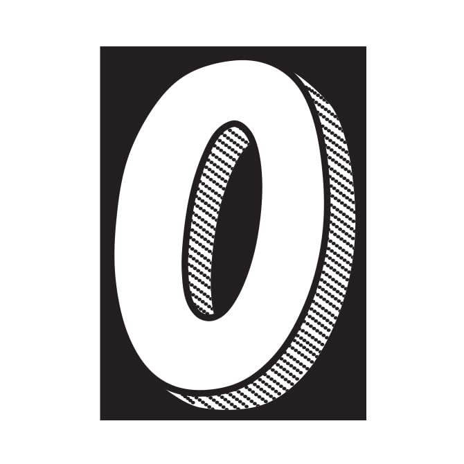 Black White 7-1/2″ Number Window Stickers – Vinyl Car Dealer Windshield Stickers