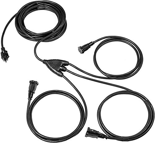 1 bis 3 Verlängerungskabel Splitter - Power Squid Outdoor Steckdose Stecker Splitter Kabel - Bild 11 von 35