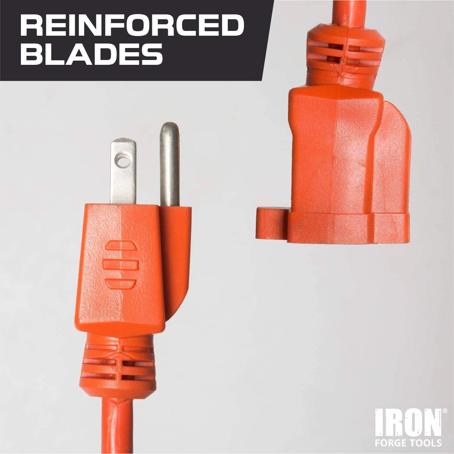 Cable de extensión exterior de alta resistencia naranja 16/3 SJTW de 100, 50 pies - Imagen 7 de 8