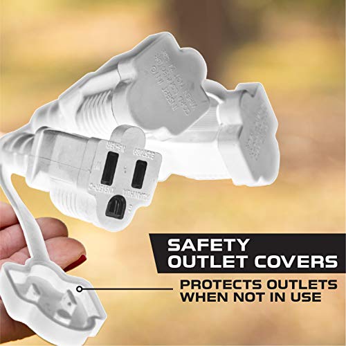 1 bis 3 Verlängerungskabel Splitter - Power Squid Outdoor Steckdose Stecker Splitter Kabel - Bild 28 von 35