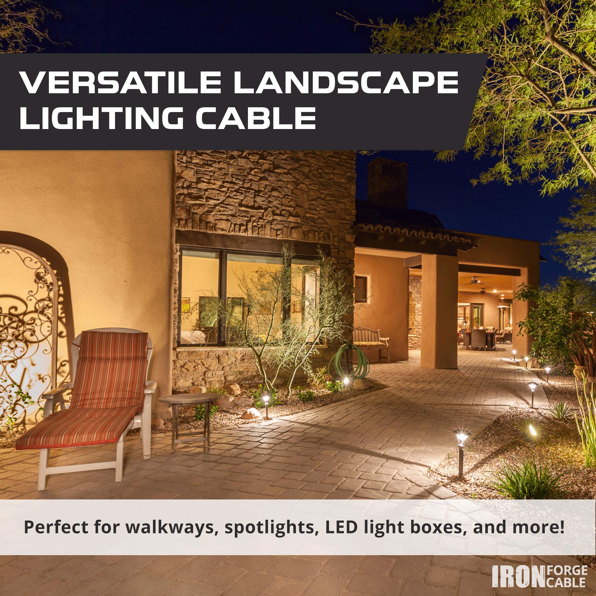 Cable de paisaje de bajo voltaje - Cable exterior para luz de paisaje de diferentes tamaños - Imagen 17 de 23
