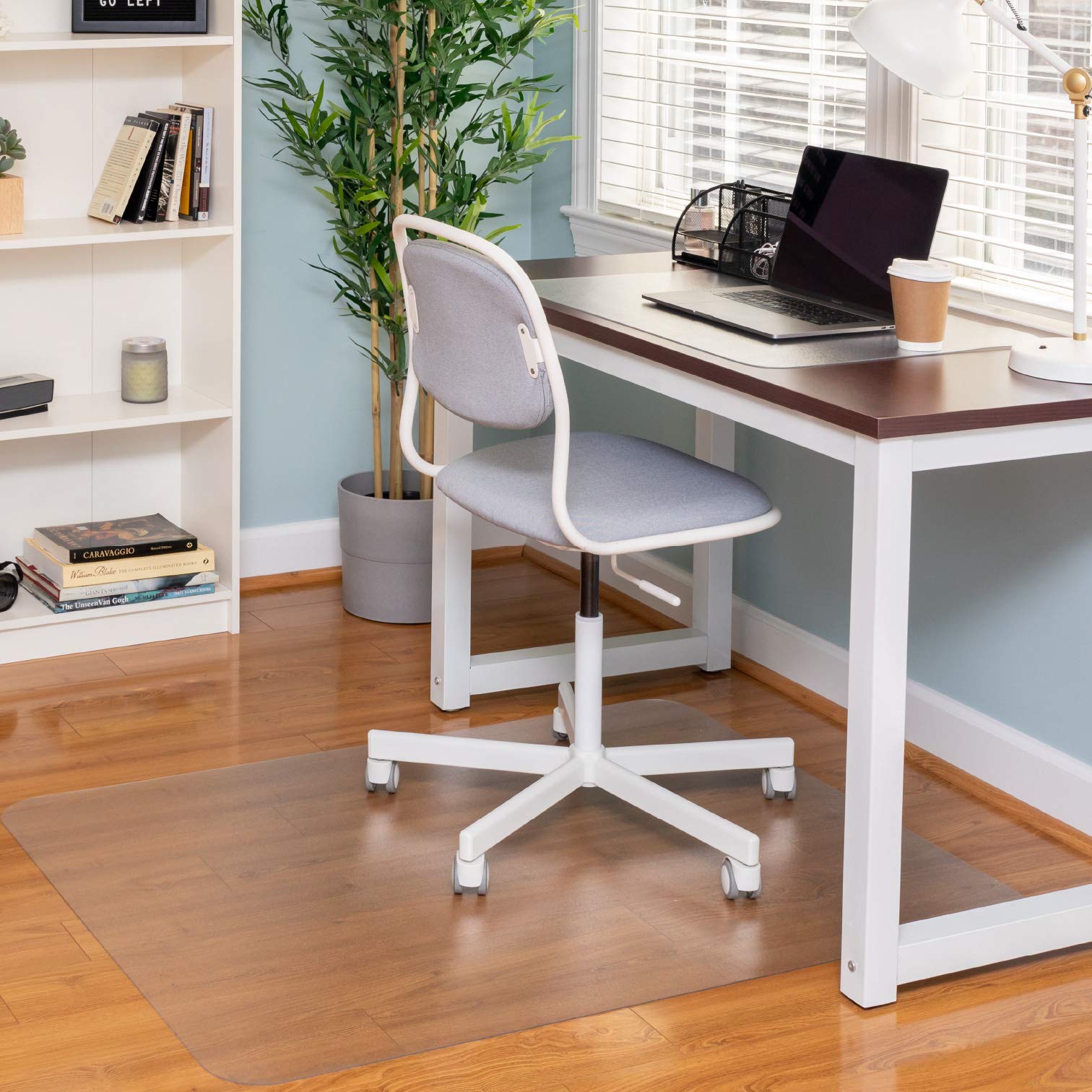 Bürostuhlmatte für harte Böden - klare Hartholzmatte für Schreibtischstühle - Bild 15 von 36