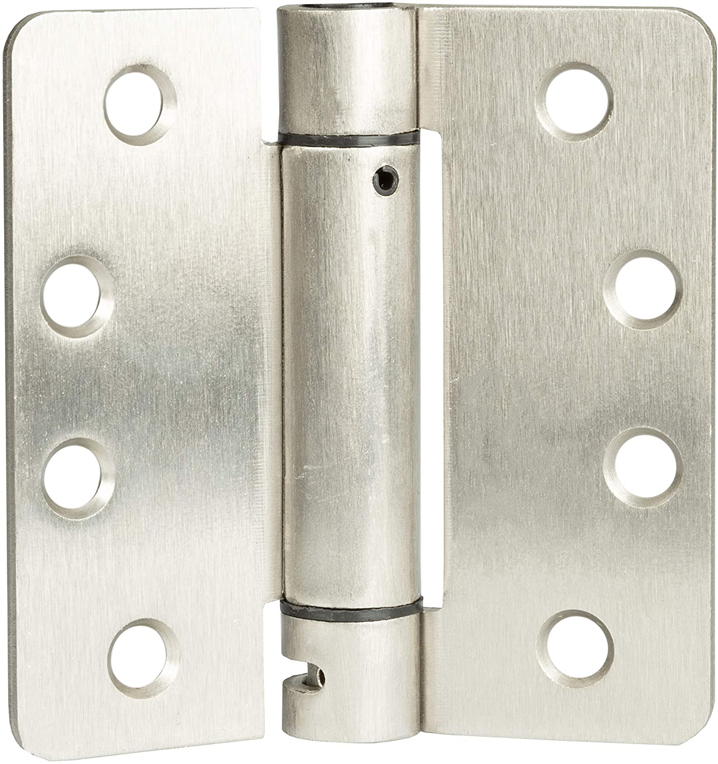 2 Pack of Self Closing Door Hinges Satin Nickel 4 x 4 Inch Interior