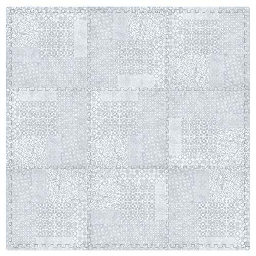 Non-Toxic Extra-Thick 9 Piece Childrens Play Mat - 72 x 72 inch Comfortable Cush - Picture 2 of 17
