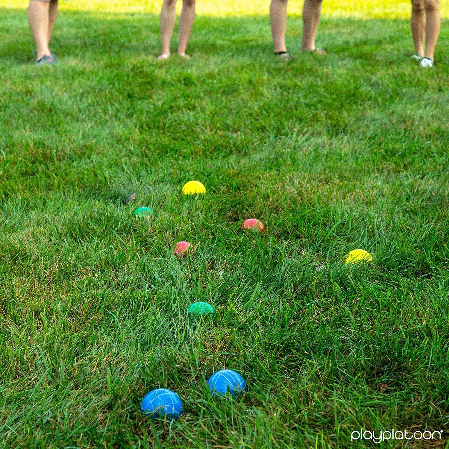 Play Platoon Bocce Ball Set with 8 Premium Resin Bocce Balls, Pallino, Carry Bag eBay