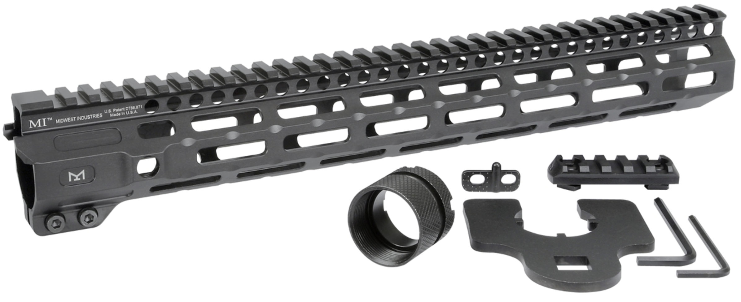 MI 14 Inch Combat Rail One Piece Free Float M-LOK Handguard MI-CRM14-img-0