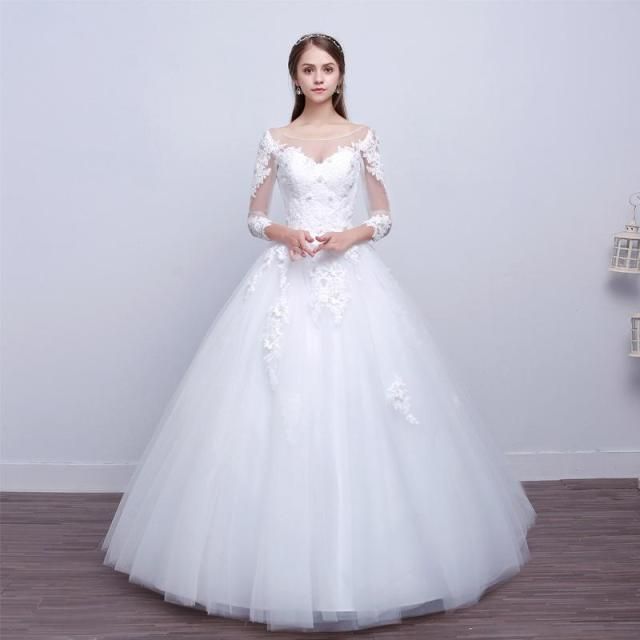 Elegant Applique Ball Gown Wedding Dress | eBay