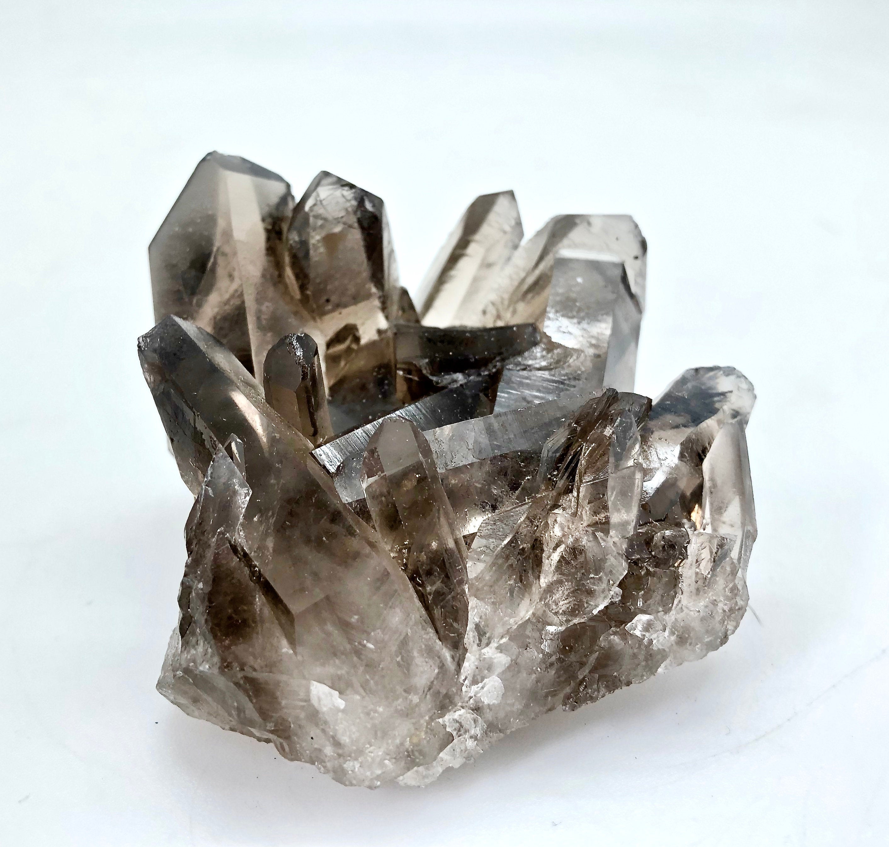 Raw Smoky Quartz Cluster (Grade A) Natural Smoky Quartz Crystal Cluster, Brazil