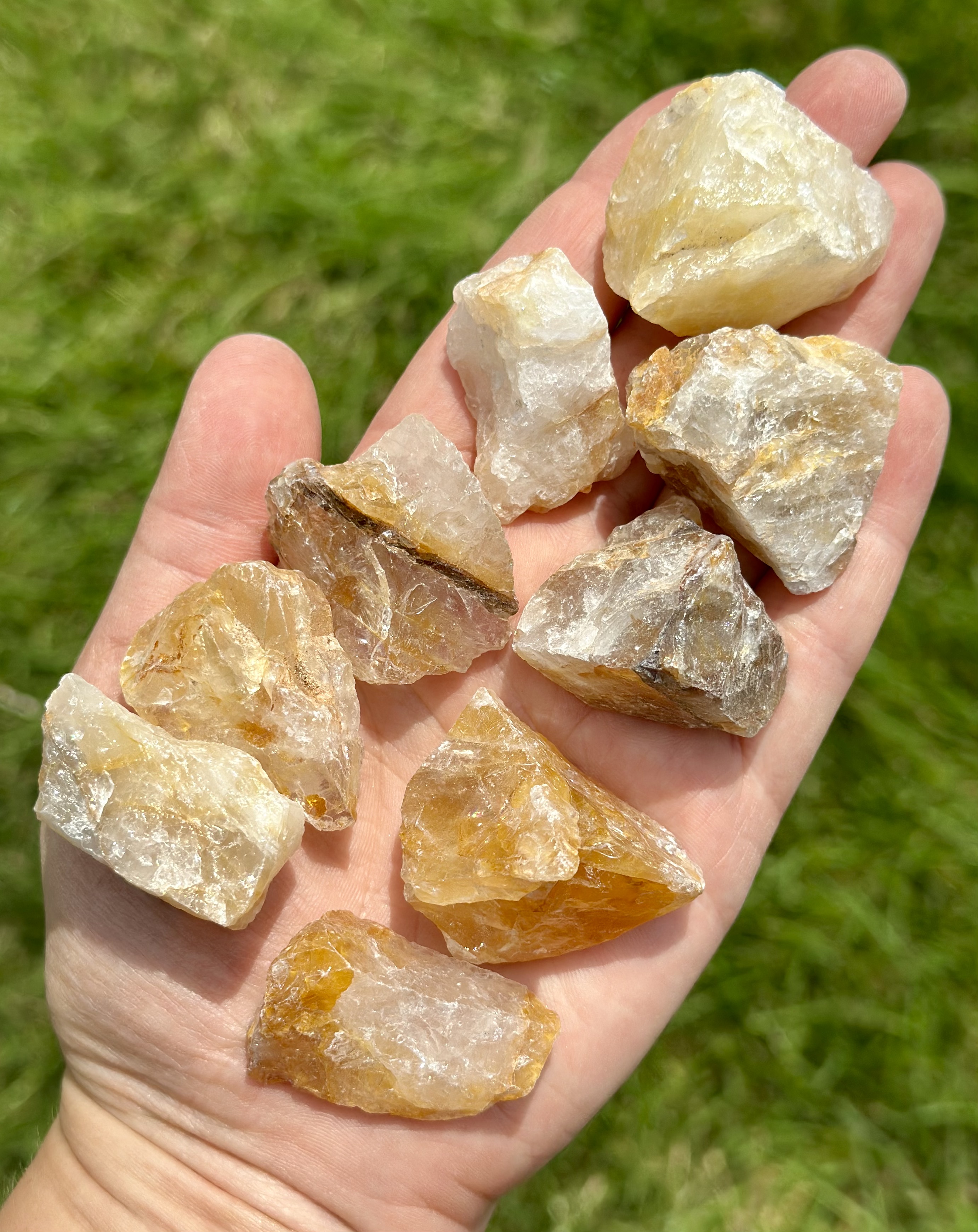 Raw Golden Healer Quartz Crystal, Natural Golden Healer Quartz from Brazil