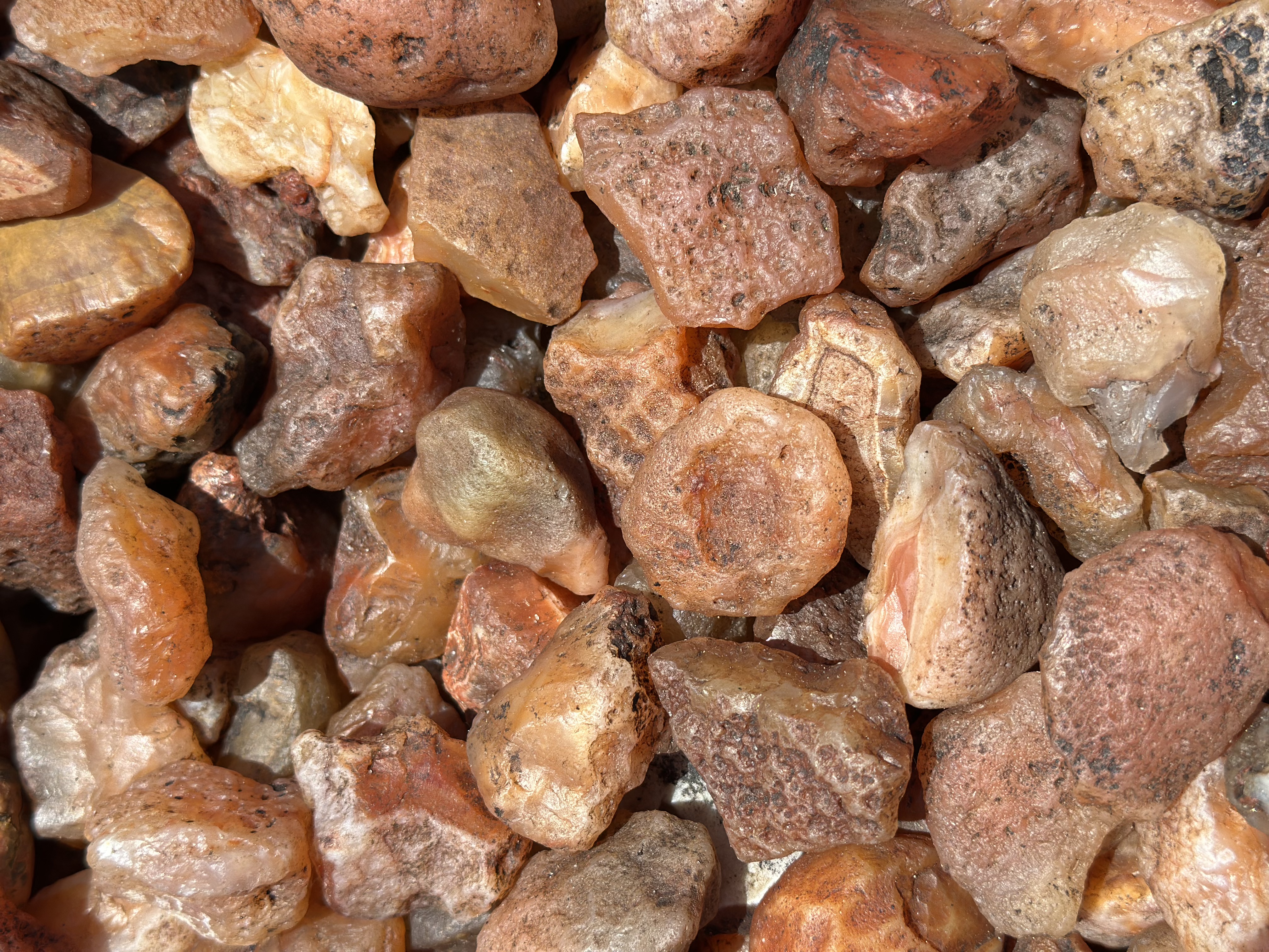 Karneol-Rohstein - Klasse B, natürlicher Karneol aus Madagaskar - Bild 23 von 27