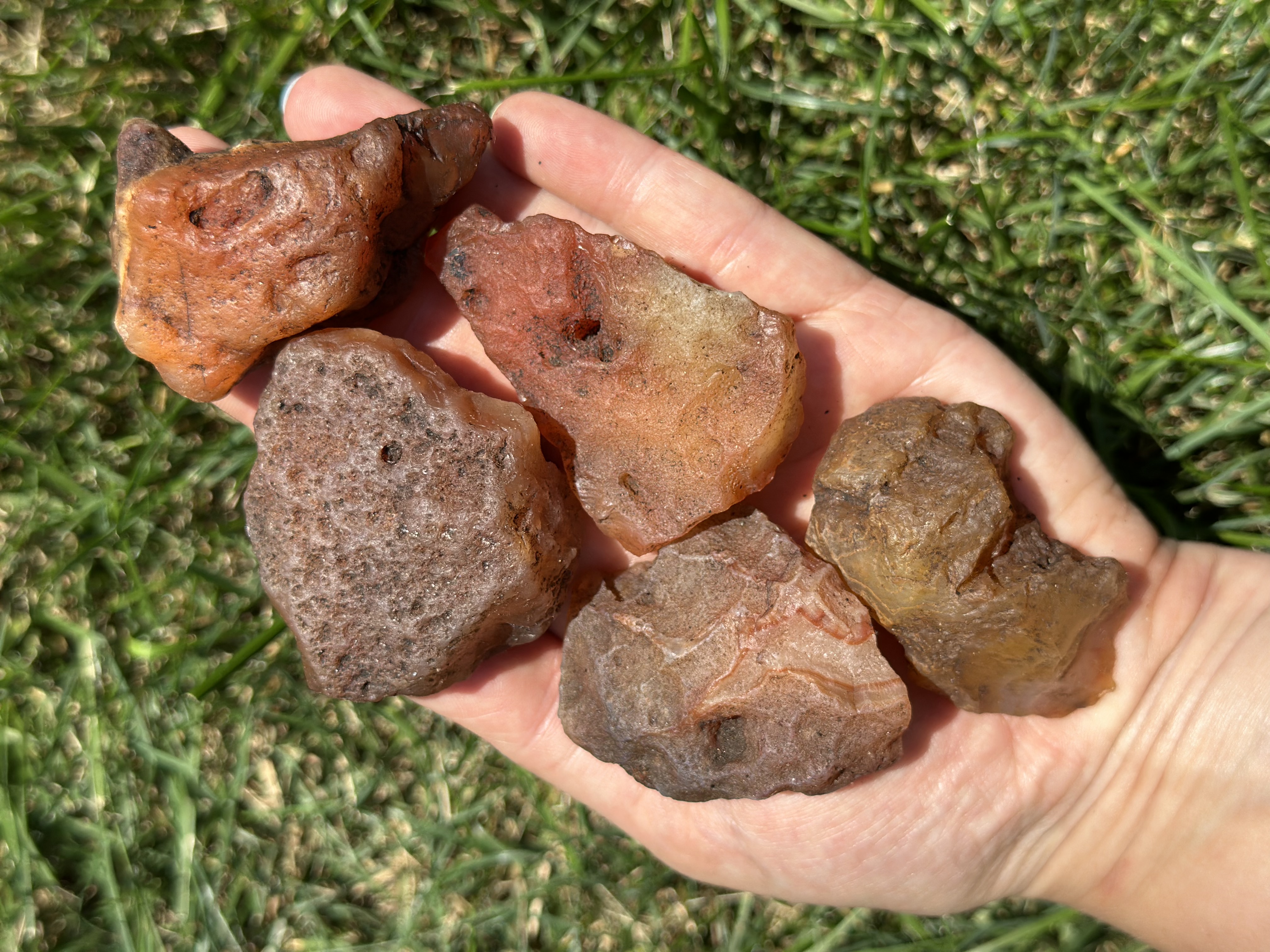 Karneol-Rohstein - Klasse B, natürlicher Karneol aus Madagaskar - Bild 24 von 27