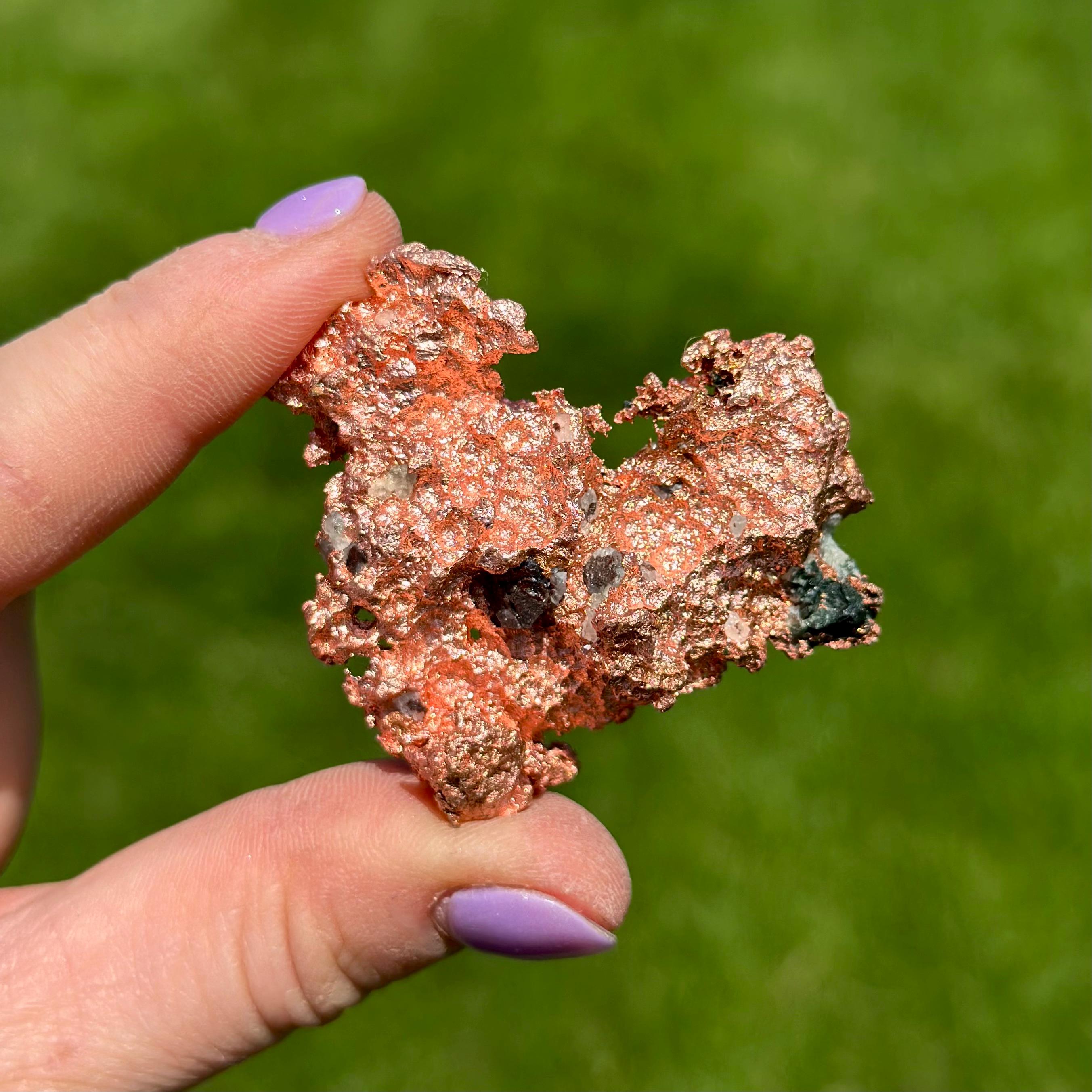 Raw Native Copper from Keweenaw Peninsula, Michigan, USA