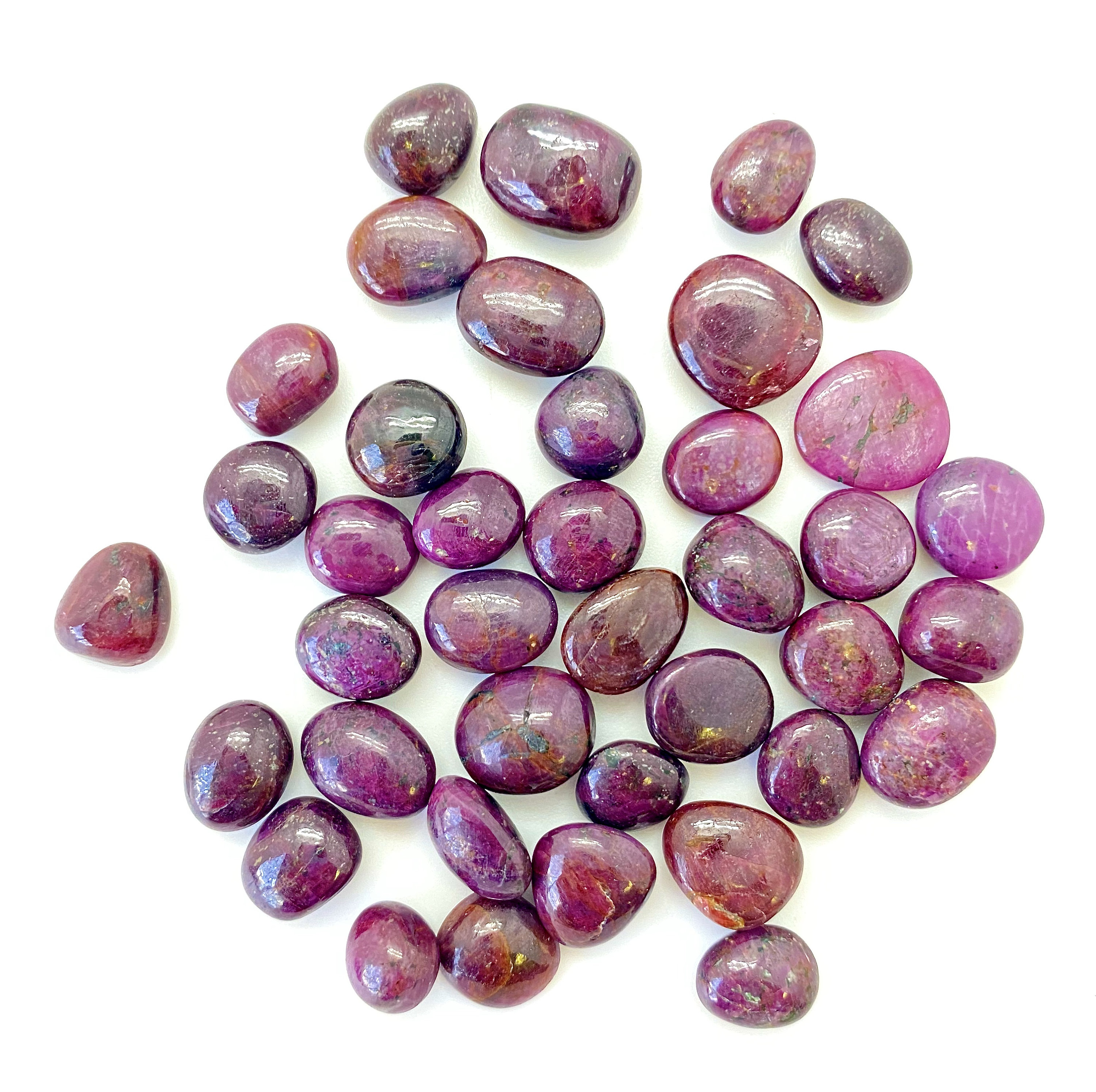 Ruby Tumbled Stone (Grade AAA) – Polished Natural Ruby Gemstone from India