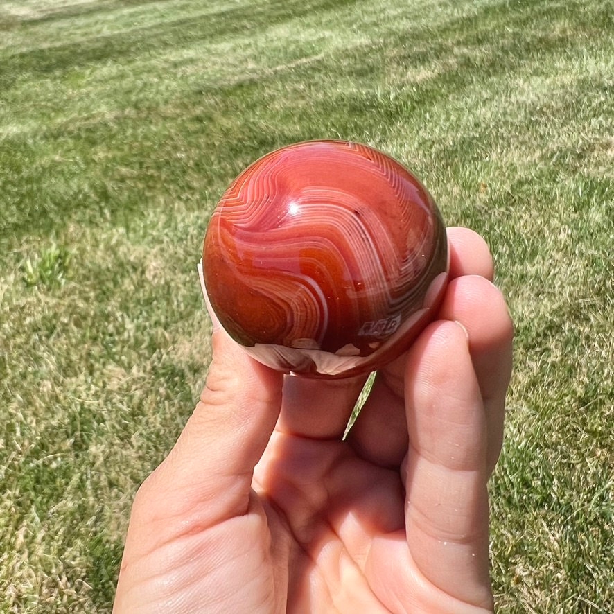 Sardonyx Kugel, natürliche Sardonyx aus Sri Lanka - Bild 14 von 50